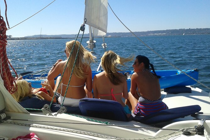 2.5-Hour Small-Group Catamaran Sunset Sail with Drinks - Coronado Bay Bridge and the skyline: why sunset here hits different