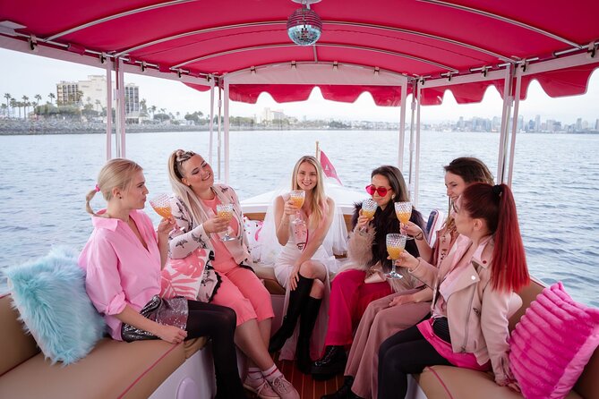 2-Hour Private Pink Bachelorette Boat Cruise in San Diego Bay - Pink Panther or Flamingo: your party boat on San Diego Bay