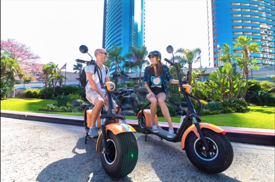Coronado: GPS-Guided Scooter Tour & Round-Trip Ferry - Riding the Coronado Bay Bridge and Spreckels Park