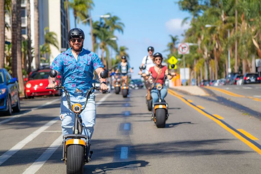 Coronado: GPS-Guided Scooter Tour & Round-Trip Ferry - North Island Pass-By: Naval Air Station on Your Route