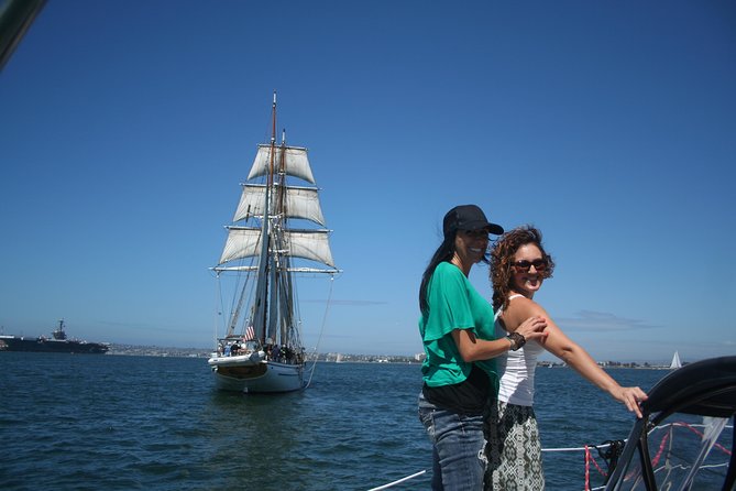 Daytime Sailing Along San Diego's Skyline - On-Board Setup: Bean Bags, Cushions, Blankets, and Bathrooms