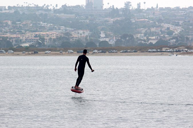 eFoil Experience & Video Package. 2-Hours LIFT5 / LIFTX Session - Fiesta Island: taking the skills into a bigger-feeling setting