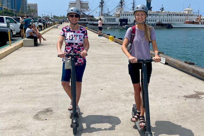 Electric Scooter Waterfront Tour with Pictures - Stopping at USS Midway Museum: A Quick Outside Look, No Museum Time