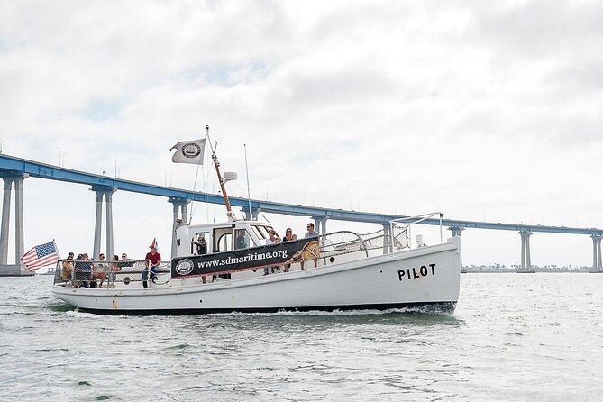 Historic Bay Cruise Aboard 1914 Pilot boat with General Admission - The Main Loop: North Island, Aircraft Carriers, and the Harbor’s Big-Picture View