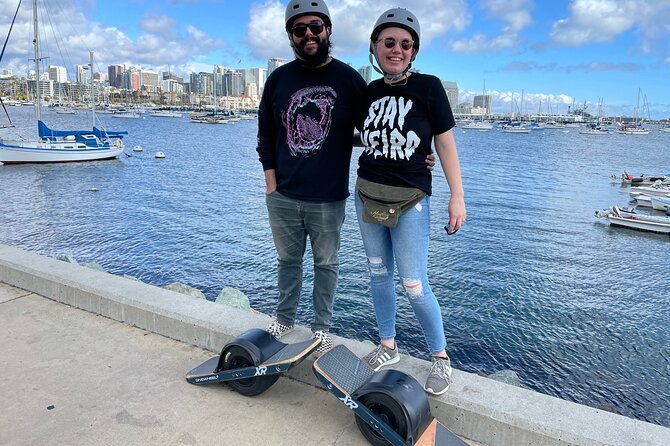 Onewheel Electric Hoverboard Lesson and Bay Ride - Safety gear: the practical reason this feels less stressful