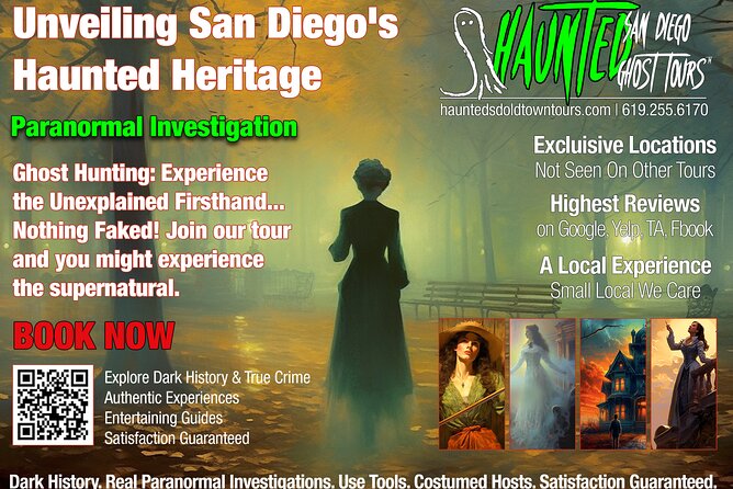 Paranormal Investigation History & Ghost Tour Old Town San Diego - Whaley House stop: stories on the premises, not another museum tour