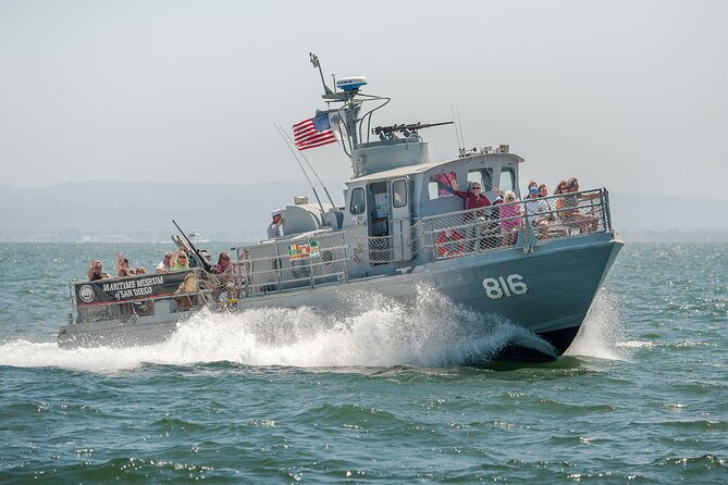 PCF 816 Swift Boat Naval History Bay Tour with General Admission - The San Diego Bay loop: Coronado Bridge, Navy bases, and aircraft basins
