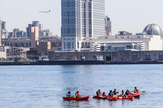 San Diego Bay 1.5-Hour Guided Kayak Tour in Coronado - Stop 1: paddling beneath the Coronado Bridge