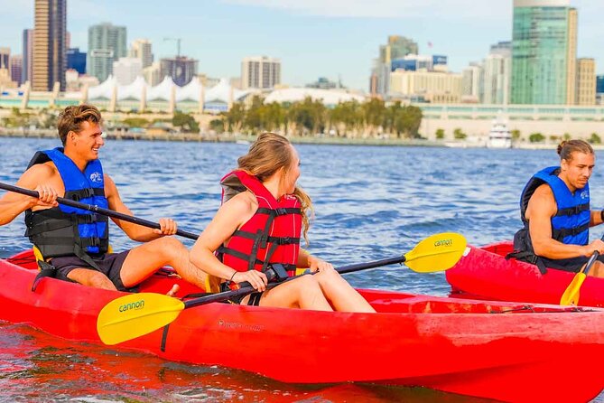 San Diego Bay 1.5-Hour Guided Kayak Tour in Coronado - Stop 2: the Bay Walk stretch and the city you usually only see from land