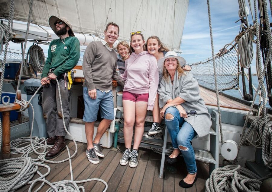 San Diego: Californian Tall Ship Sailing and Maritime Museum - The 4-hour sailing: helm time, hauling lines, and rigging work