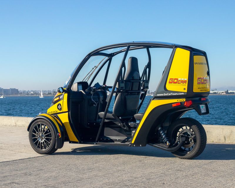 San Diego: Downtown Electric GoCar Rental - Balboa Park: Spanish renaissance architecture, outdoor organ pavilion, and the rose garden