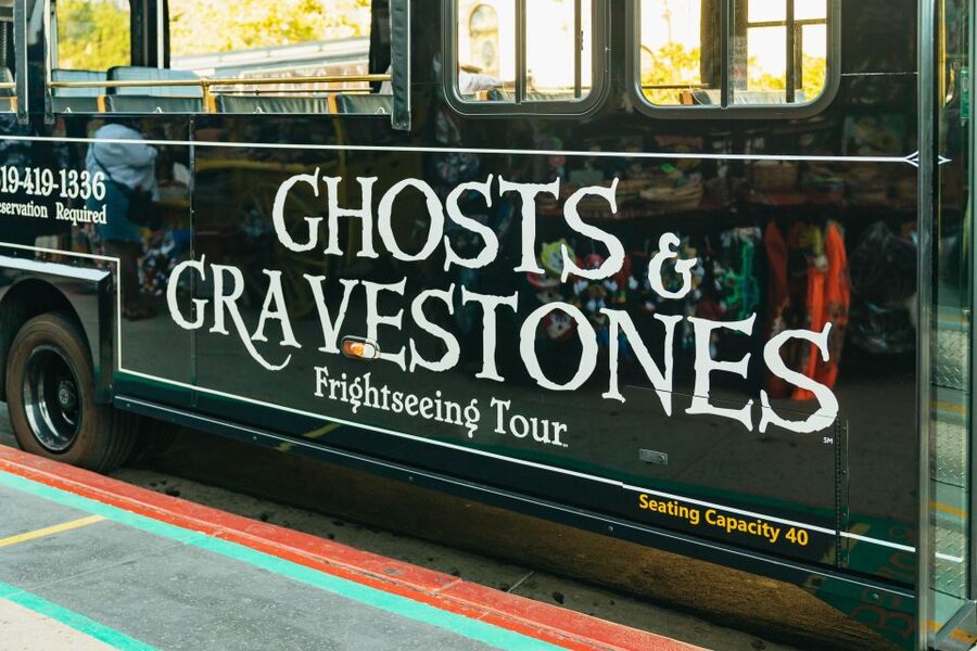 San Diego: Ghosts & Gravestones Trolley Tour - Old Town Cemetery and the Whaley House exterior: a two-part ending