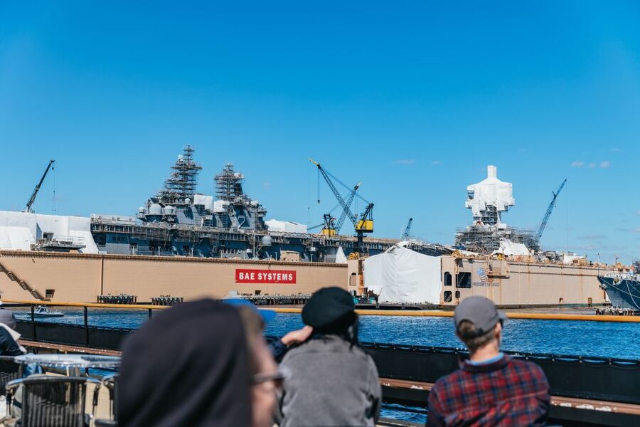 San Diego: Harbor Cruise - Getting there: Flagship ticket booth and USS Midway parking