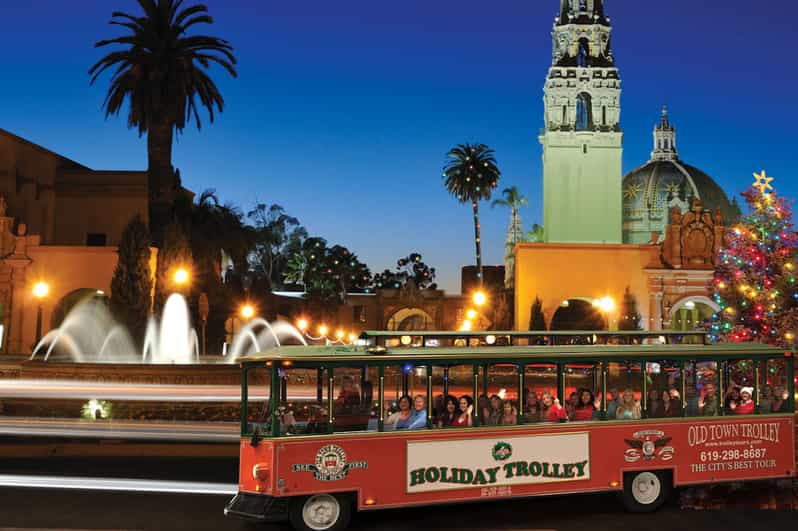 San Diego: Holiday Lights and Sights Trolley Tour - Old Town holiday lights: history and traditions first
