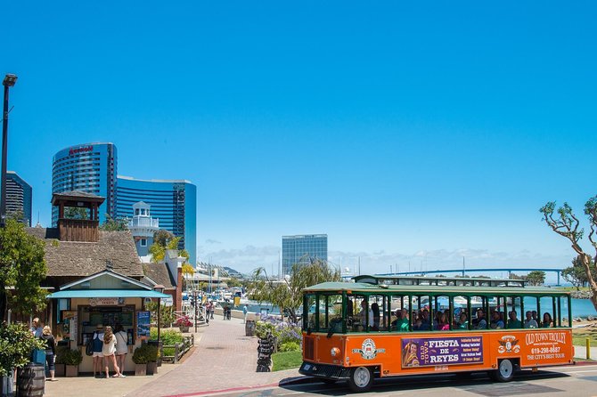 San Diego Hop On Hop Off Trolley Tour - Maritime Museum and the Embarcadero: ships, water views, and tourist energy