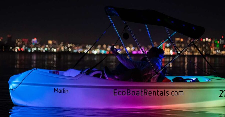 San Diego: Night Date Glow Pedal Boat with Downtown Views - Getting There: Dock #1 at H&M Landing and Parking Reality