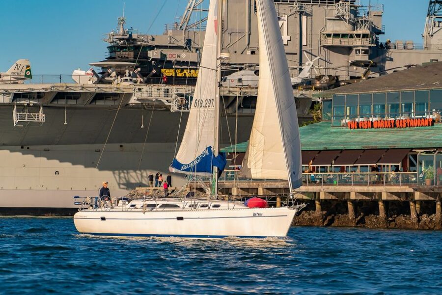 San Diego: Relax on a Morning, Day or Sunset Luxury Sail - San Diego Bay Sights: USS Midway, Star of India, and the Naval Energy