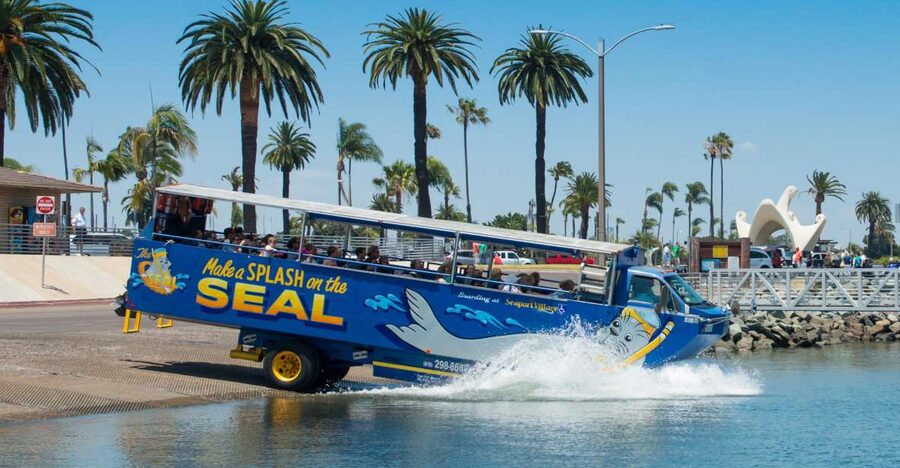 San Diego: SEAL City Tour by Amphibious Bus - The Amphibious Moment: Riding the Bus Into the Bay