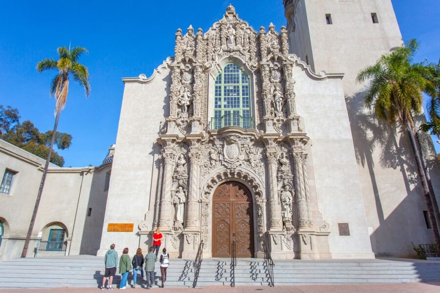 San Diego Walking Tour: Balboa Park with a Local Guide - Old Globe Theater and the Prado: look up, not just ahead