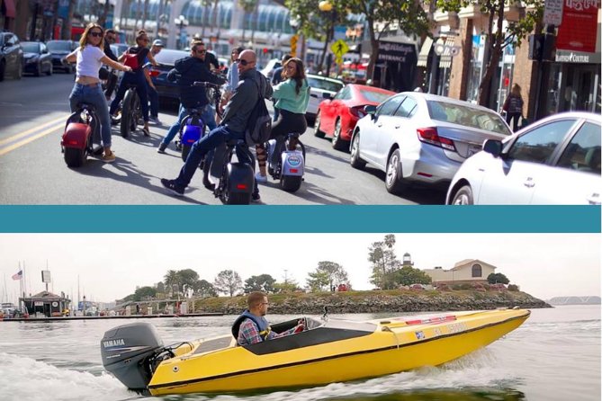 Super Saver: Self-Guided Speed Boat Adventure & iRide GPS Guided ScooterTour - iRide GPS electric scooter tour: the easiest way to hit downtown without parking drama