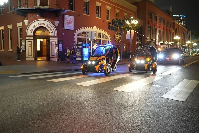 Viator Exclusive GoCar After Dark: Self-Guided Tour of Gaslamp and Balboa Park - Balboa Park lights from the road: the calm part of the loop