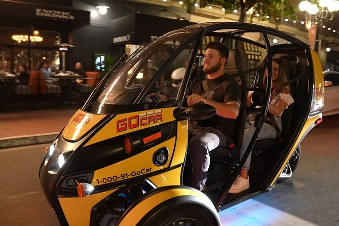 Viator Exclusive GoCar After Dark: Self-Guided Tour of Gaslamp and Balboa Park - USS Midway aircraft carrier at night: the finale you remember